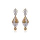 Designer Earrings with Certified Diamonds in 18k Yellow Gold - ER1078P
